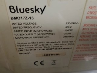 Microondas Bluesky Blanco