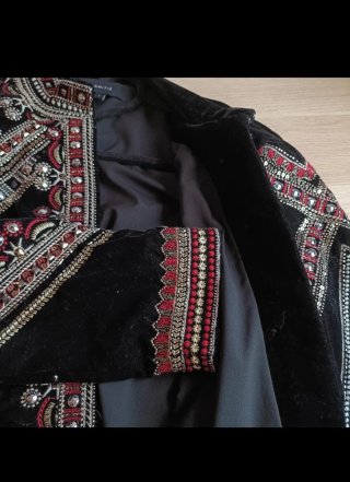 Chaqueta Mariachi Terciopelo Bordada