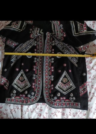 Chaqueta Mariachi Terciopelo Bordada