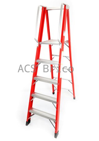 Escalera Fibra Tijera 2x5 - 1,42 Metros - 10401 - Mader