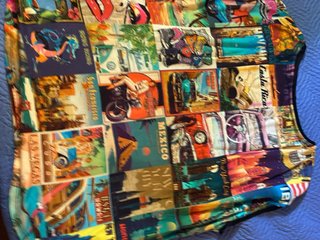 Camiseta Desigual Talla Única Estampado Viajes