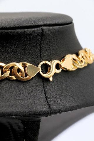 CADENA CARTIER MEDUSA ONIX Y CIRCONITAS .