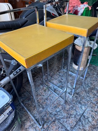 Sillas de diseño bar metal y tela