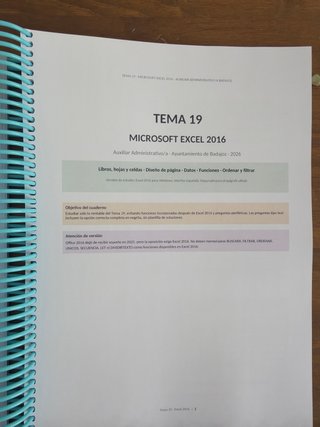 Oposicion Aux admtivo Badajoz 2026 actualizado