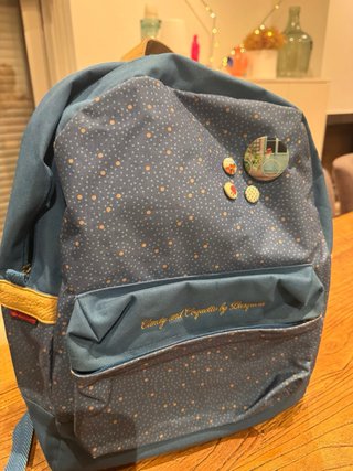 Mochila Busquets azul con lunares