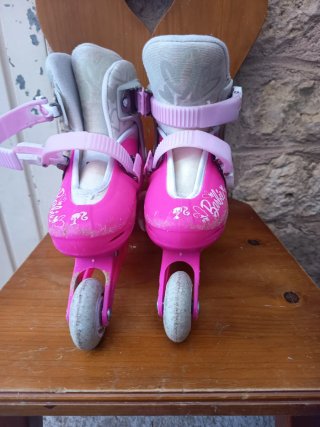 Patines Barbie Niña Talla Ajustable 26 al 30
