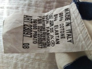 Camiseta de algodón a rayas