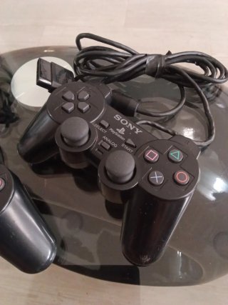 2 Mandos DualShock PS2 Negros Sony
