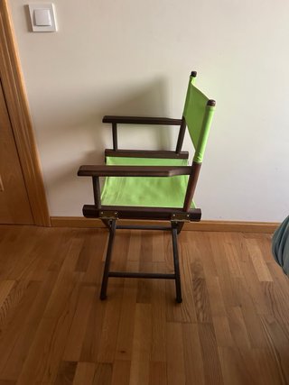 Silla Director Plegable Madera y Tela