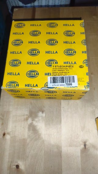 Faro Principal Redondo 7"  Hella H4 Halógeno