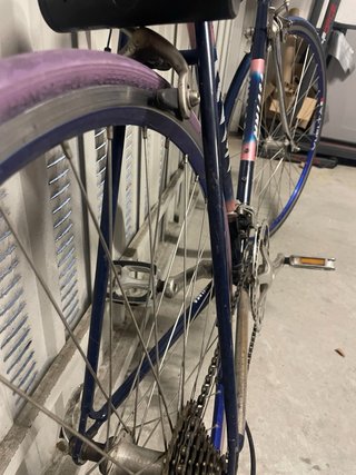 Bicicleta Carretera Vintage Azul
