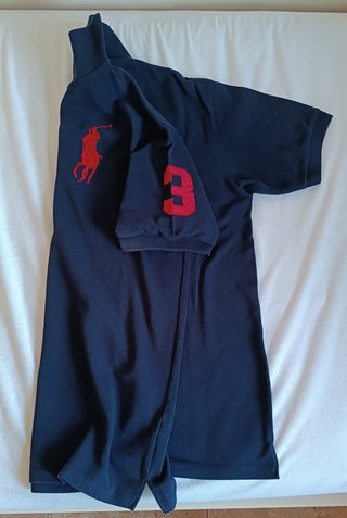 Polo Ralph Lauren Azul con Bandera Inglaterra