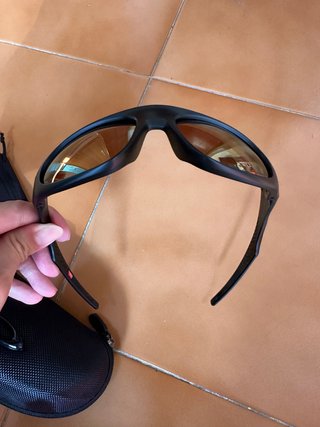 Gafas de sol polarizadas Oakley, doradas/negras
