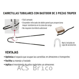 Carretilla 65 Litros Metálica - Neumática - Truper