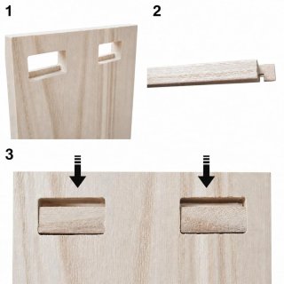 Estantería de madera para plantas 2 niveles