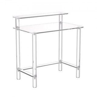 Mesa de acrílico, escritorio de oficina transparen