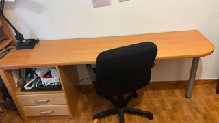 Escritorio de madera 2 metros