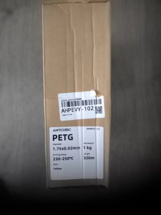 Filamento PETG Anycubic Amarillo 1.75mm 1kg