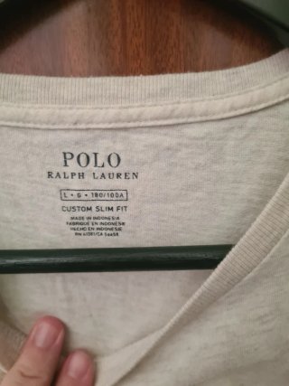 Camiseta Polo Ralph Lauren Beige Talla L