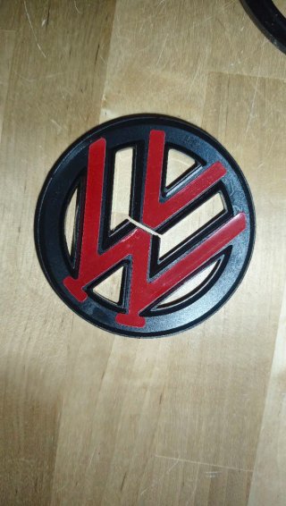 Kit Emblemas Insignias VW Negro Brillo