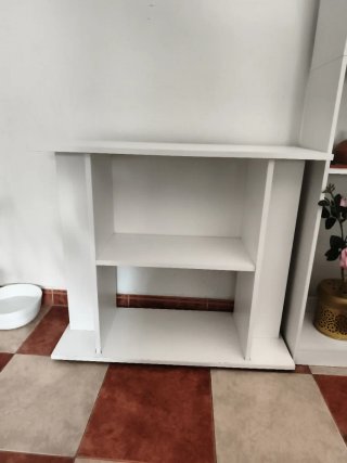Mueble Acuario Blanco