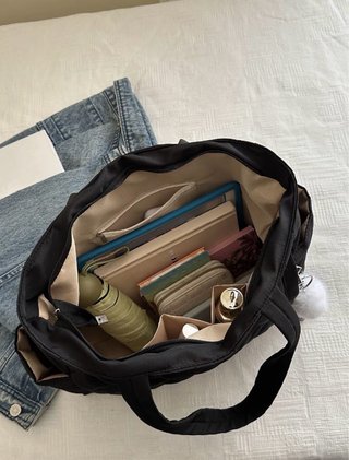 Bolso acolchado negro mujer