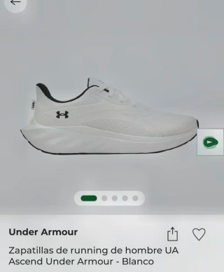Zapatillas Under Armour Ascend Hombre Blancas