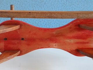 Cavallo a dondolo vintage in legno