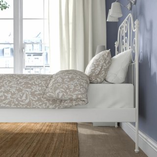 Cama de forja blanca IKEA LEIRVIK