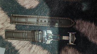Correa Longines Piel Marrón Oscuro 18mm