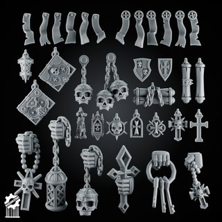 Bits Templarios Negros Warhammer40k 32mm