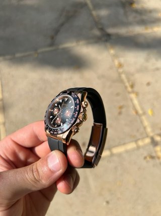 Seiko Daytona Negro/Dorado