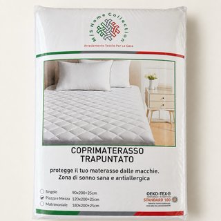 Coprimaterasso Trapuntato 120x200 cm Piazza e Mezz