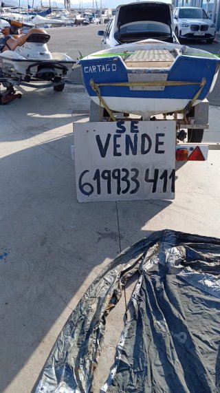 Barco Cartago con remolque homologado