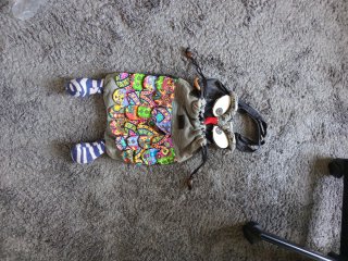 Bolso de tela con diseño de búho