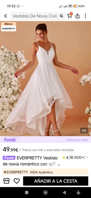 Vestido de fiesta Ever-Pretty talla 38