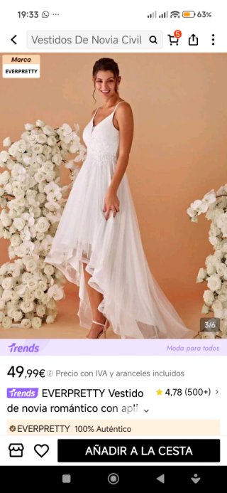 Vestido de fiesta Ever-Pretty talla 38