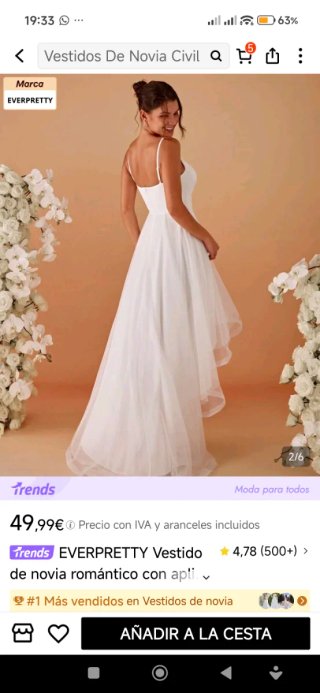 Vestido de fiesta Ever-Pretty talla 38