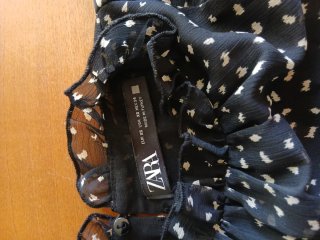 Vestido negro estampado