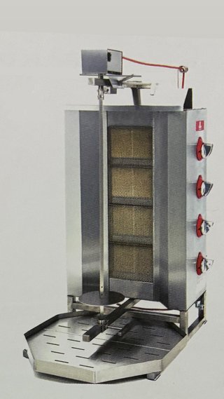 Máquina Doner EUTRON 4 quemadores