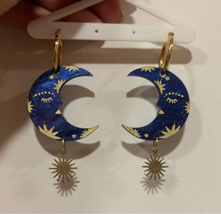 Pendientes Luna y Sol