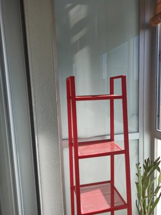Estantería metálica roja 4 baldas