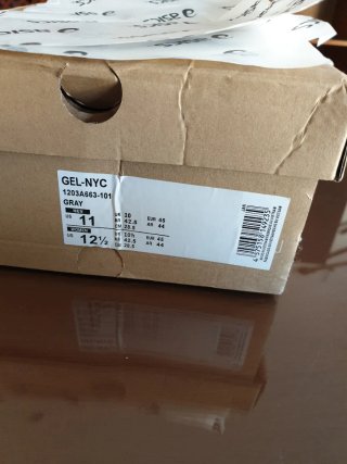 Zapatillas Asics GEL-NYC Gris/Blanco Talla 45