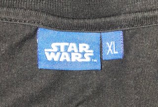 Camiseta Star Wars XL Negra