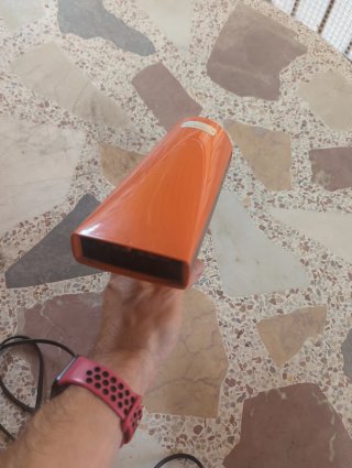 Secador de pelo vintage Moulinex naranja