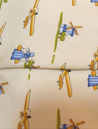 3 Corbatas de seda natural con elegante estampado