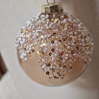 Adorno Árbol Navidad Cristal Dorado