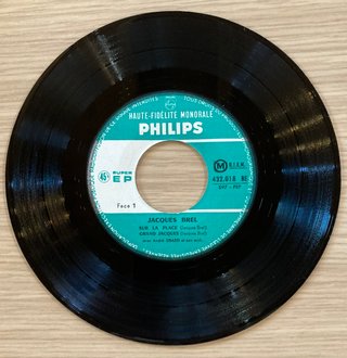 Jacques Brel - 1re Série (7" EP) Chanson Pop