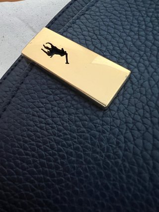 Bolso Polo Ralph Lauren azul marino y Dorado
