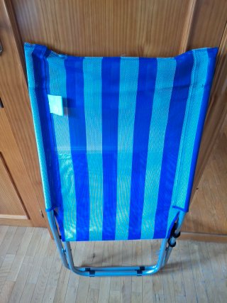 Silla plegable  de playa/camping de listas